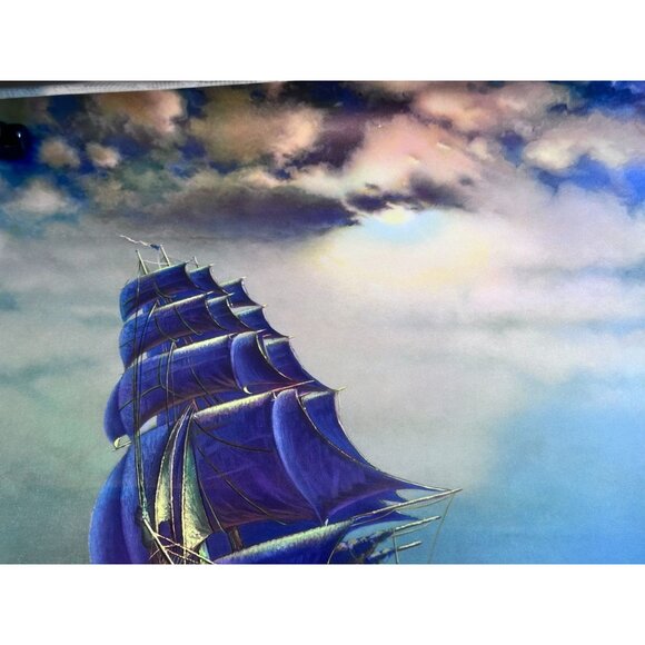 "Old Ironsides" USS Constitution unFramed Art Lithograph Print Poster Vtg - Picture 3 of 11